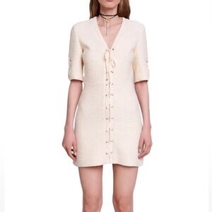 Maje Rilena Tweed Dress size 38